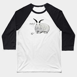White rabbit - hello Baseball T-Shirt
